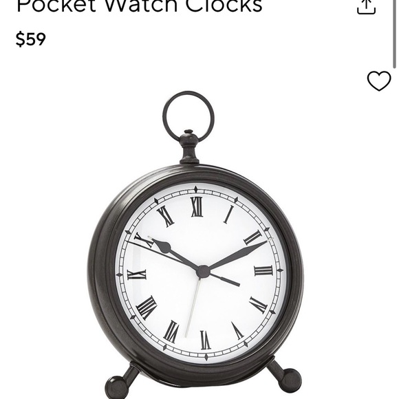 Pottery Barn Pocket Watch Clocknull